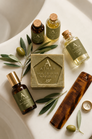 Savon exfoliant à l’huile d’olive et aux feuilles d’olivier